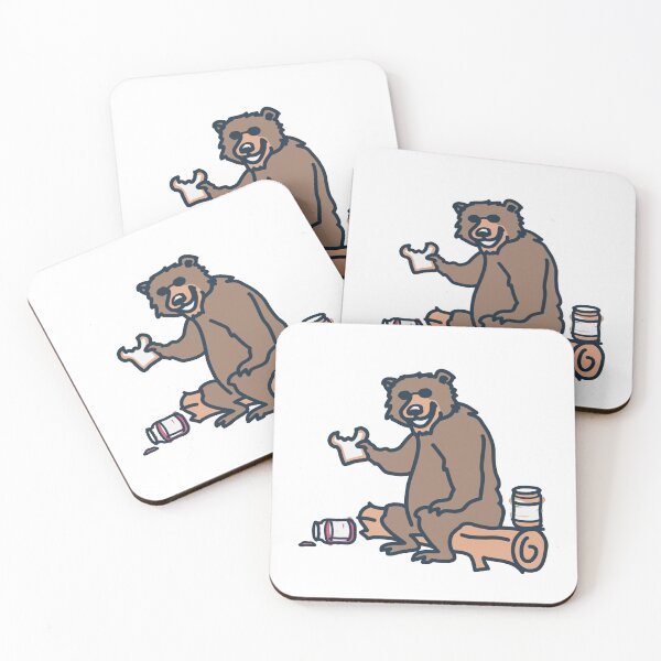 Item preview, Funny Camping Bear with Peanut Butter | Wilderness Humor  designed and sold by Gbriel3.