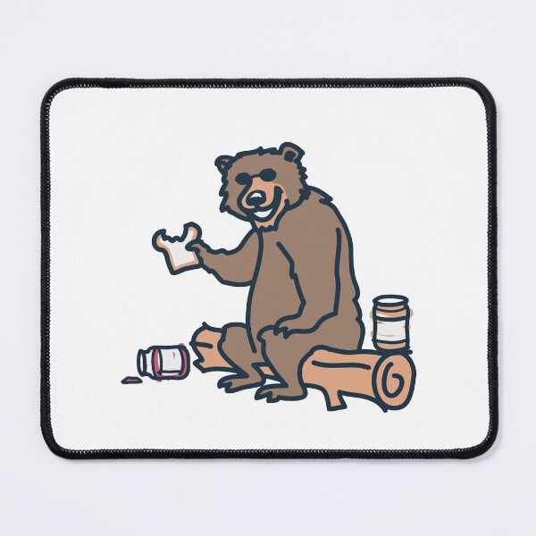 Item preview, Funny Camping Bear with Peanut Butter | Wilderness Humor designed and sold by Gbriel3.