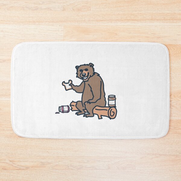 Item preview, Funny Camping Bear with Peanut Butter | Wilderness Humor  designed and sold by Gbriel3.