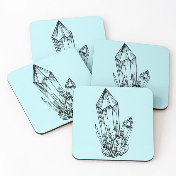 Item preview, Mystic Quartz Crystal Clauster | Minimal Black and White Illustration  designed and sold by Marianarcezar.