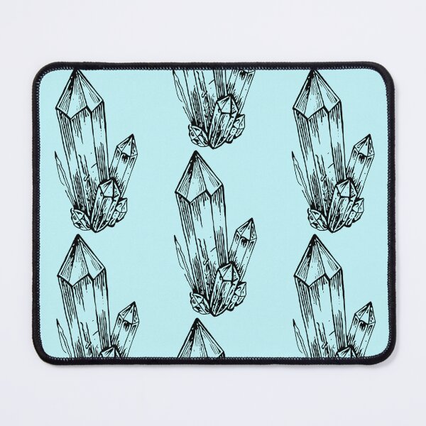 Item preview, Mystic Quartz Crystal Clauster | Minimal Black and White Illustration designed and sold by Marianarcezar.