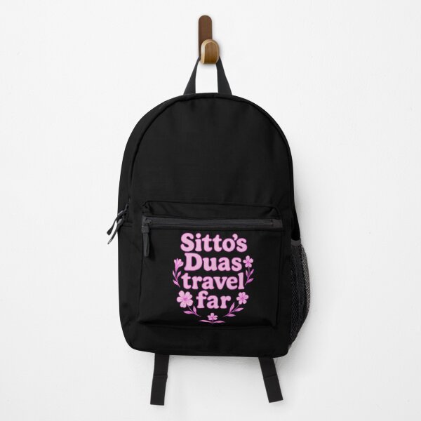 Item preview, Sitto’s Duas Travel Far ( pink ) – Islamic Floral Quote Design designed and sold by D-Islamic.