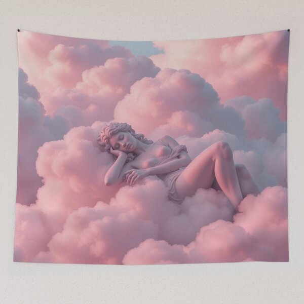 Item preview, Sleeping Goddess in Pink Clouds designed and sold by NF Designs Studio DTF.