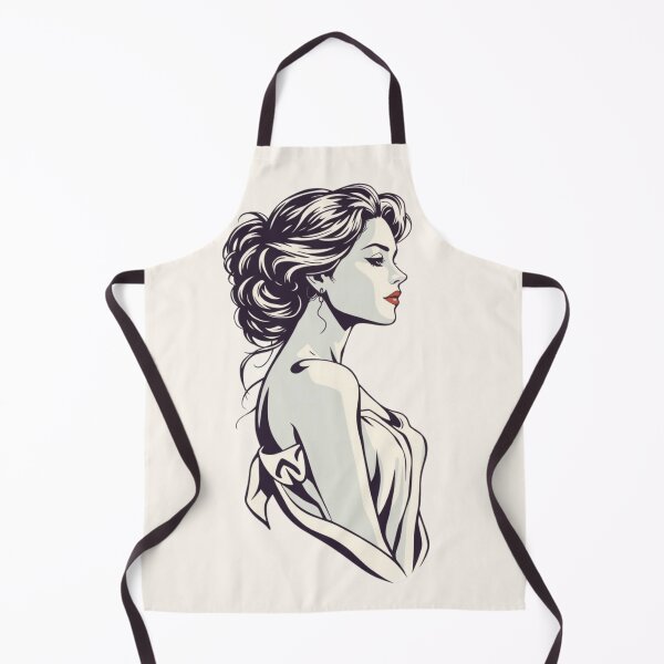Item preview, Elegant Woman Profile Vector Portrait designed and sold by ERODED SELF.