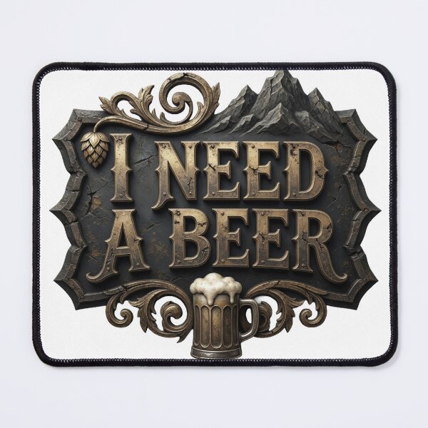 Item preview, Dynamic Red I NEED A BEER designed and sold by dazzlemakers.