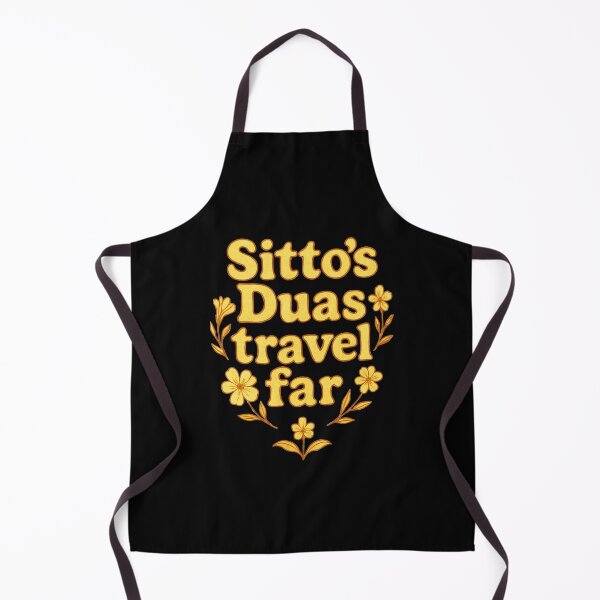 Item preview, Sitto’s Duas Travel Far ( gold ) – Islamic Floral Quote Design designed and sold by D-Islamic.