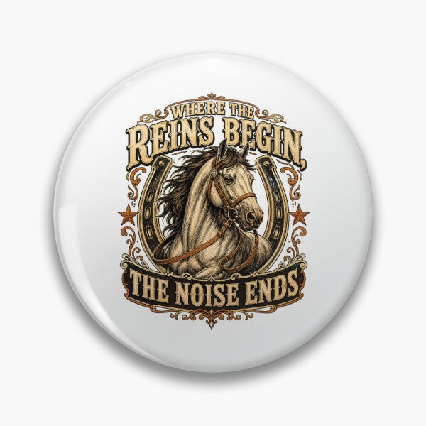 Item preview, Where the Reins Begin Vintage Horse Design designed and sold by Kolibra.