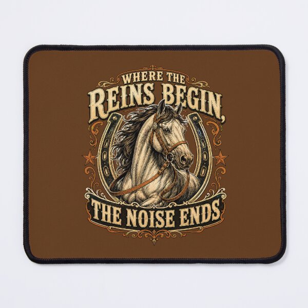 Item preview, Where the Reins Begin Vintage Horse Design designed and sold by Kolibra.
