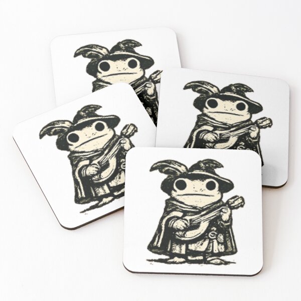 Item preview, Medieval Frog Bard | Fantasy Frog Woodcut Illustration designed and sold by XXeRoXX.