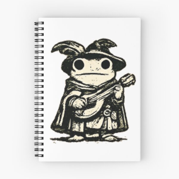 Item preview, Medieval Frog Bard | Fantasy Frog Woodcut Illustration designed and sold by XXeRoXX.
