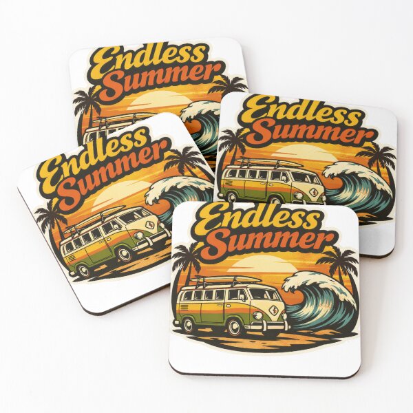 Item preview, Endless Summer - Retro Surf Van designed and sold by Navarro-Vintage.