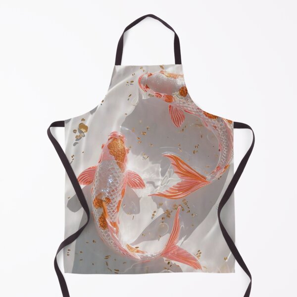 Item preview, Pink and Gold Japanese Koi Fish designed and sold by NF Designs Studio DTF.