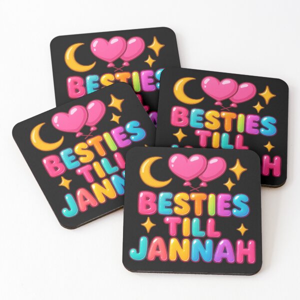Item preview, Besties Till Jannah - Colorful Islamic Friendship Design designed and sold by D-Islamic.