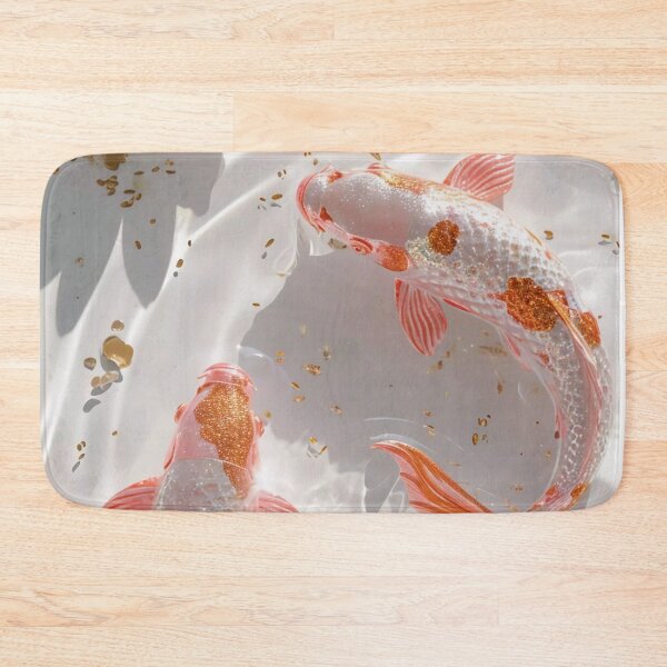 Item preview, Pink and Gold Japanese Koi Fish designed and sold by NF Designs Studio DTF.