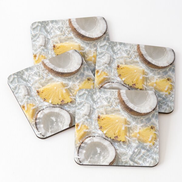 Item preview, Coconut and Pineapple Tropical Summer designed and sold by NF Designs Studio DTF.