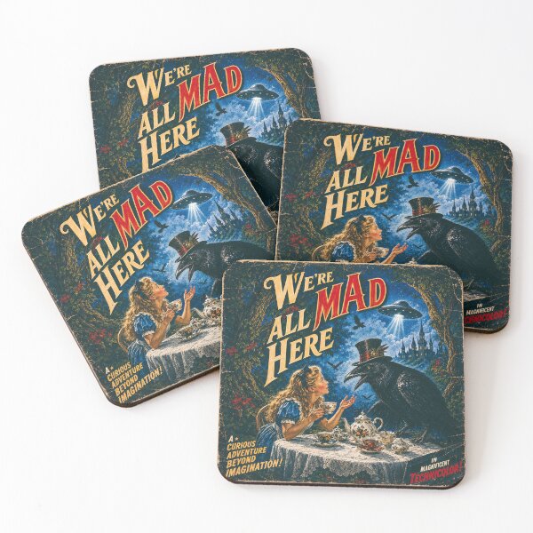 Item preview, We're All Mad Here - Alice in Wonderland designed and sold by Its-Oldn-Rusty.