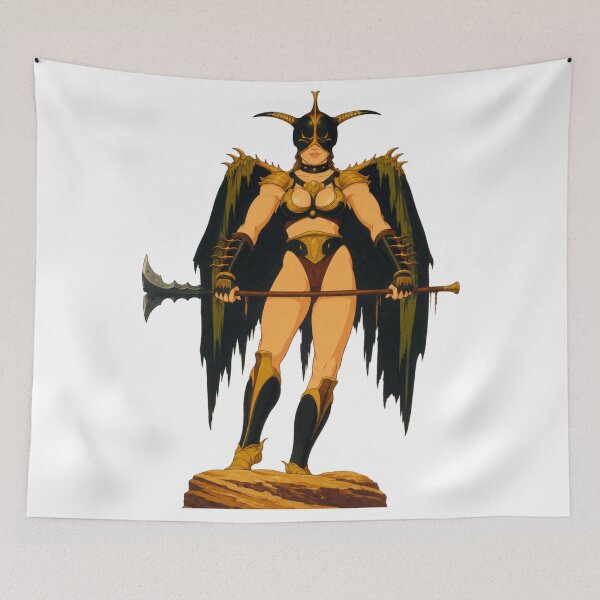 Item preview, Dark Valkyrie Warrior | Gothic Fantasy Guardian | Classic Western Animation Style designed and sold by  Hollow Moon Studios..