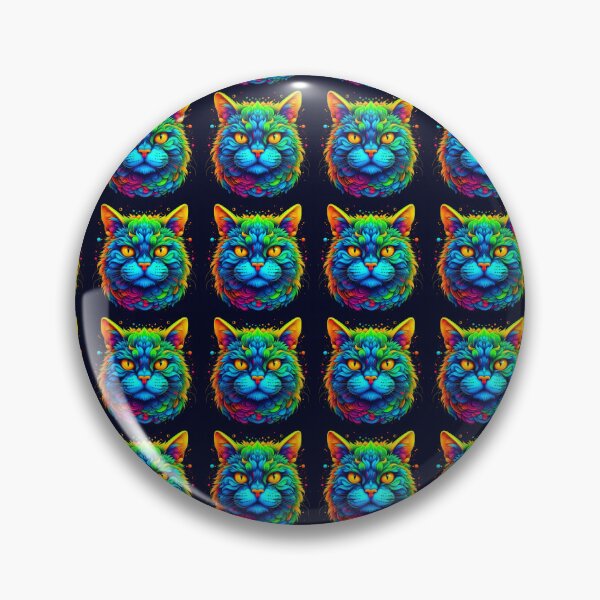 Item preview, Colourful Cat Pattern designed and sold by flashARTstudio.