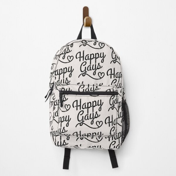 Item preview, Cute Happy Gays Cursive Script Art Heart Black designed and sold by TackyTime.