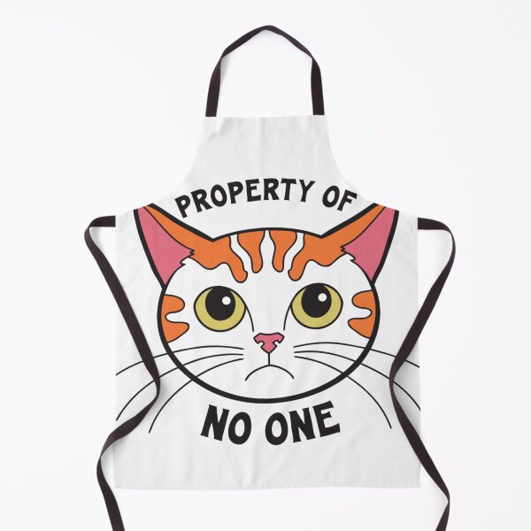 Item preview, Property of No One Cat T-Shirt | Funny Black Cat Graphic Tee | Independent Cat Lover Gift designed and sold by Charonde.