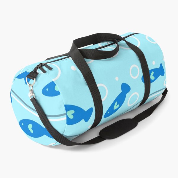 Item preview, Hand drawn blue fish pattern designed and sold by BigfeetLittlepaws.