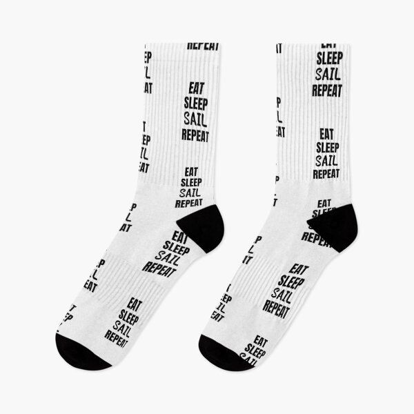 Item preview, Eat Sleep Sail Repeat (Black) designed and sold by ShipCrewNation.