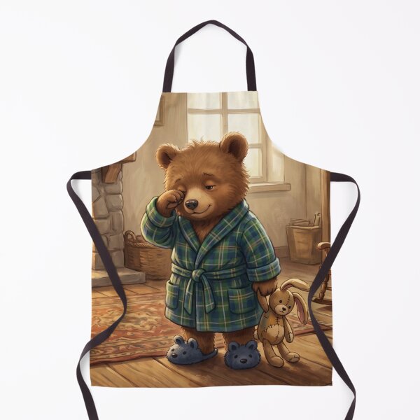 Item preview, Cute Sleepy Baby Bear Cub and Bunny Storybook Illustration designed and sold by Englandbear.