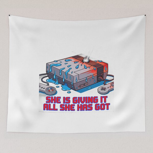 Item preview, Overheating Console Giving It All Retro Gaming designed and sold by ryanguas.