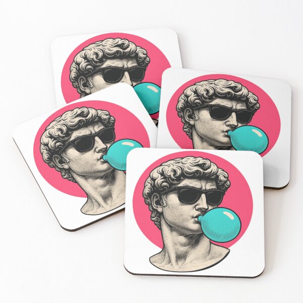 Item preview, Statue With Sunglasses And Bubble Gum designed and sold by MIAMwits.