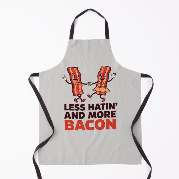 Item preview, Less Hatin And More Bacon Dancing Bacon Characters designed and sold by ThreadRiotTees.