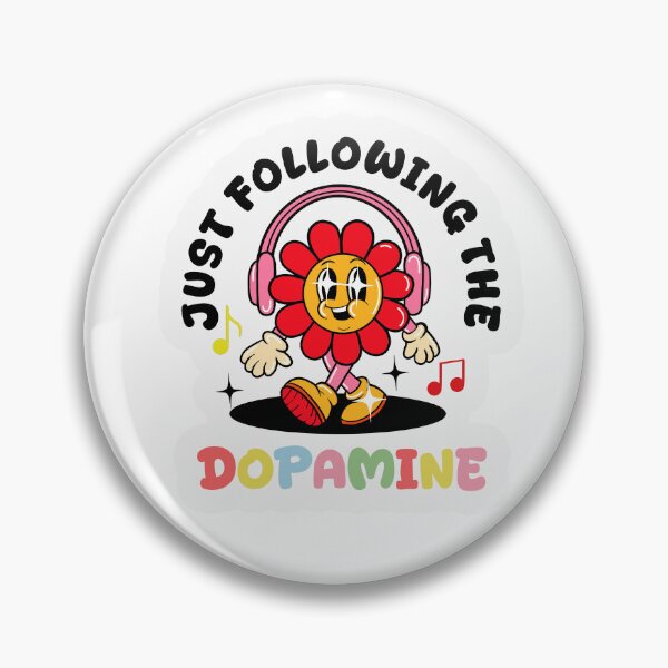 Item preview, Following the Dopamine Sticker designed and sold by franhelene.