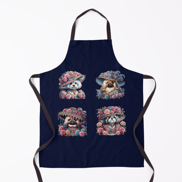 Item preview, Victorian Dogs in Floral Hats designed and sold by flashARTstudio.