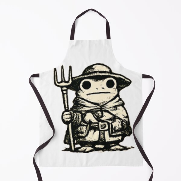 Item preview, Medieval Frog Farmer | Fantasy Frog Woodcut Illustration designed and sold by XXeRoXX.