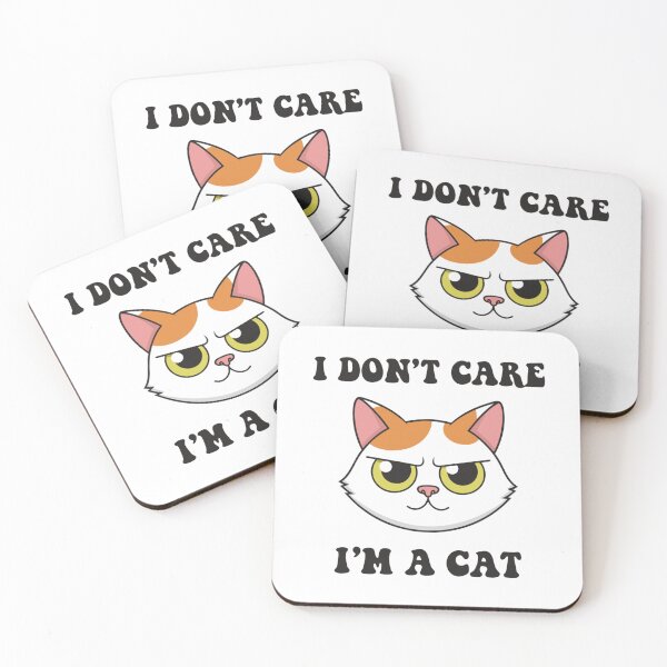 Item preview, I Don't Care I'm a Cat T-Shirt | Funny Black Cat Graphic Tee | Sarcastic Cat Lover Gift designed and sold by Charonde.