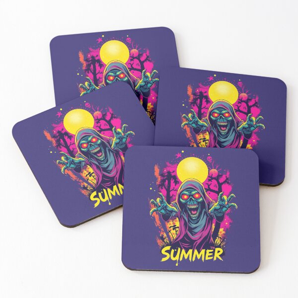 Item preview, Endless Summer Zombie Ghoul Neon Art designed and sold by ERODED SELF.