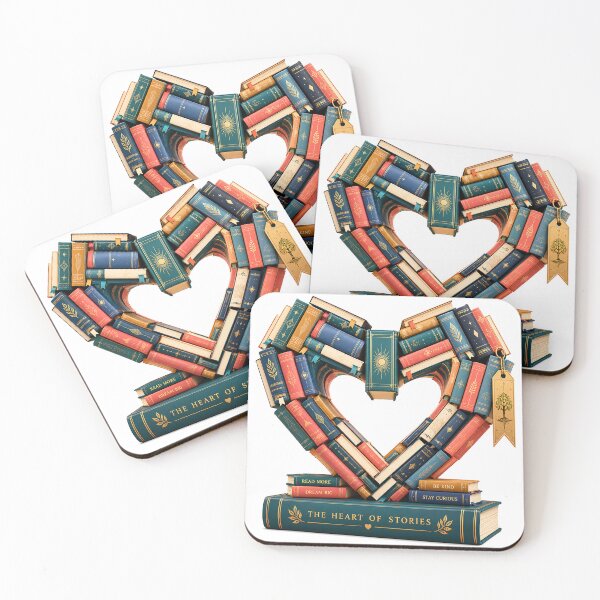 Item preview, The Heart of Stories | Heart Shaped Book Stack | Book Lover Gift | Reading Lover Design designed and sold by Digital Culture Studio.
