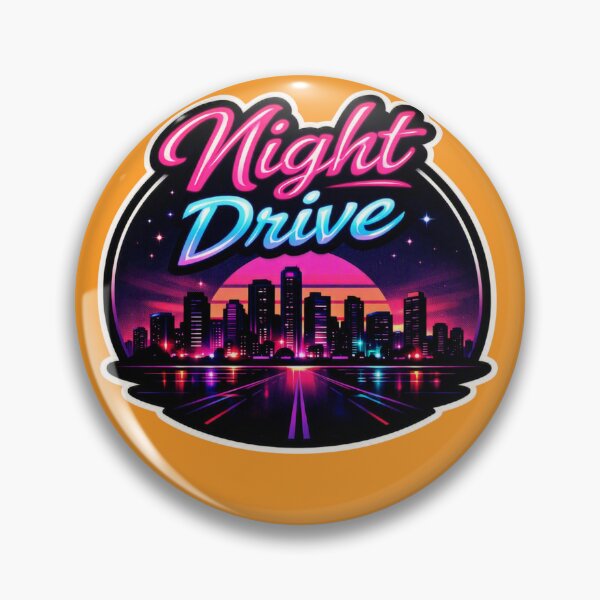 Item preview, Night Drive - Synthwave Neon City designed and sold by Navarro-Vintage.