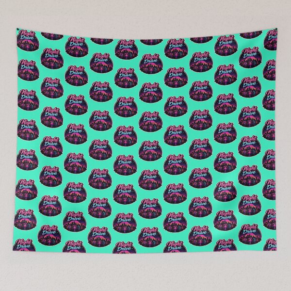 Item preview, Night Drive - Synthwave Neon City designed and sold by Navarro-Vintage.