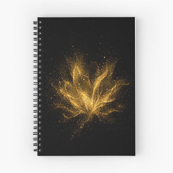 Item preview, Golden Bloom No. 004 – Black and Gold Abstract Flower designed and sold by bauschberts.