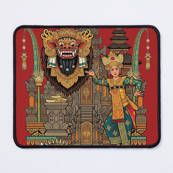 Item preview, Barong Temple Guardian – Sacred Balinese Dance Heritage Art designed and sold by cannsuh.