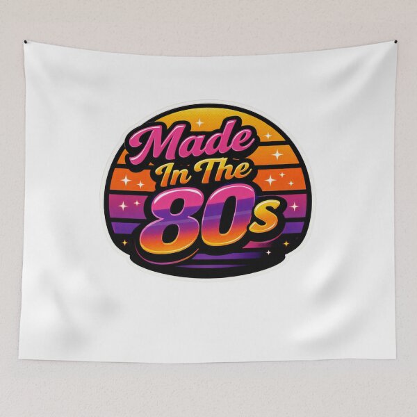 Item preview, Made In The 80s - Retro Neon Badge designed and sold by Navarro-Vintage.