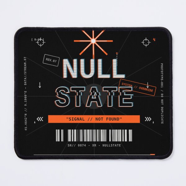 Item preview, ULL STATE — Techwear Streetwear Aesthetic Graphic Tee designed and sold by NEXTFORMSTUDIO.