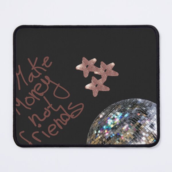 Item preview, Make Money Not Friends Charcoal Disco Ball Aesthetic designed and sold by NOUURRRR.