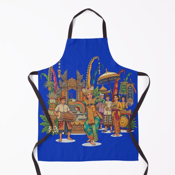 Item preview, Balinese Festival Procession – Sacred Temple Ceremony Illustration designed and sold by cannsuh.