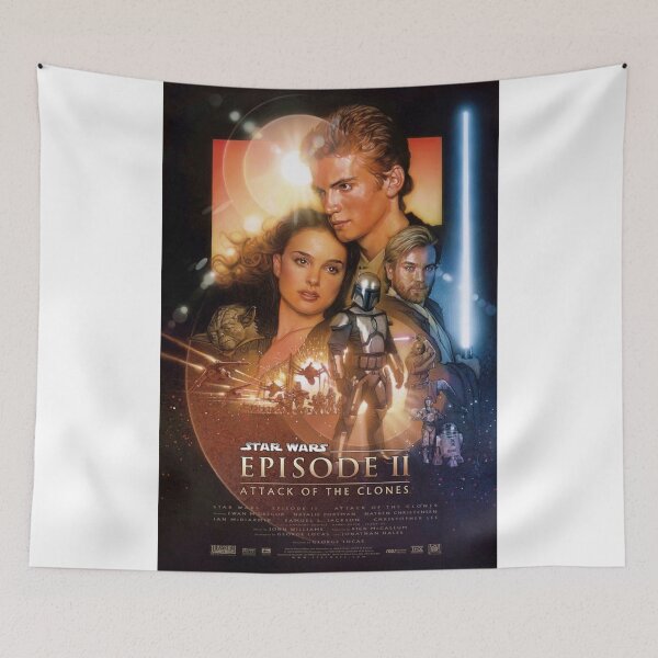 Item preview, Vintage Movie Starswars Episode II Attack Poster designed and sold by sintiamarischa.