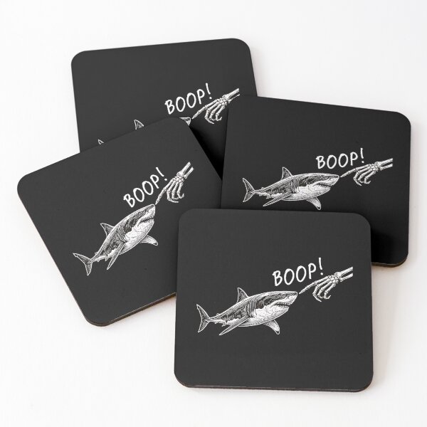 Item preview, Boop The Shark Skeleton Hand - Funny Great White Shark Ocean  designed and sold by Rahamkshop.
