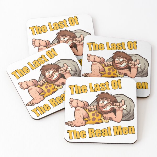 Item preview, The Last Of The Real Men Funny Caveman designed and sold by CreativeCrest.