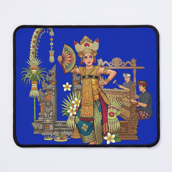 Item preview, Balinese Fan Dance with Gamelan – Sacred Temple Performance Art designed and sold by cannsuh.