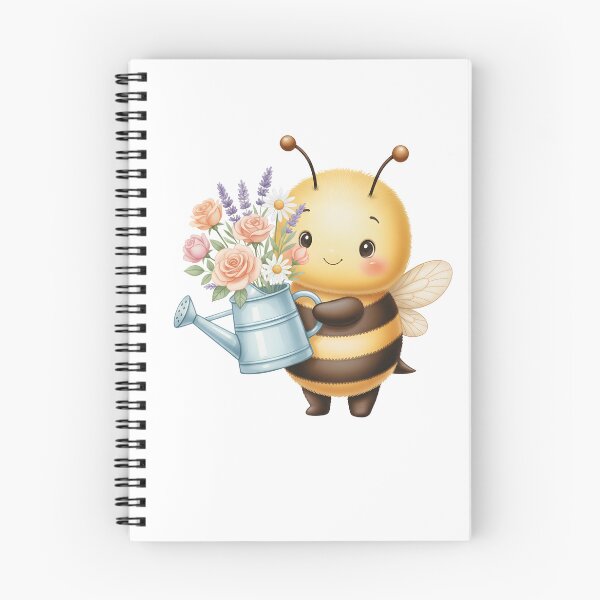 Item preview, Cute Gardening Bee with Watering Can and Flowers designed and sold by debbiedoodarday.