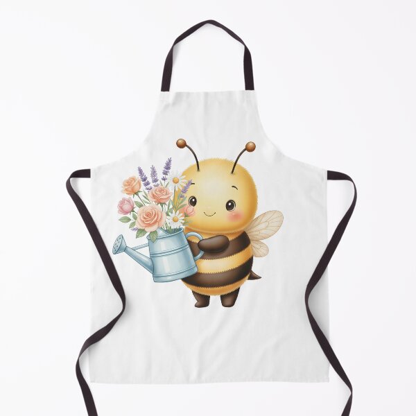 Item preview, Cute Gardening Bee with Watering Can and Flowers designed and sold by debbiedoodarday.